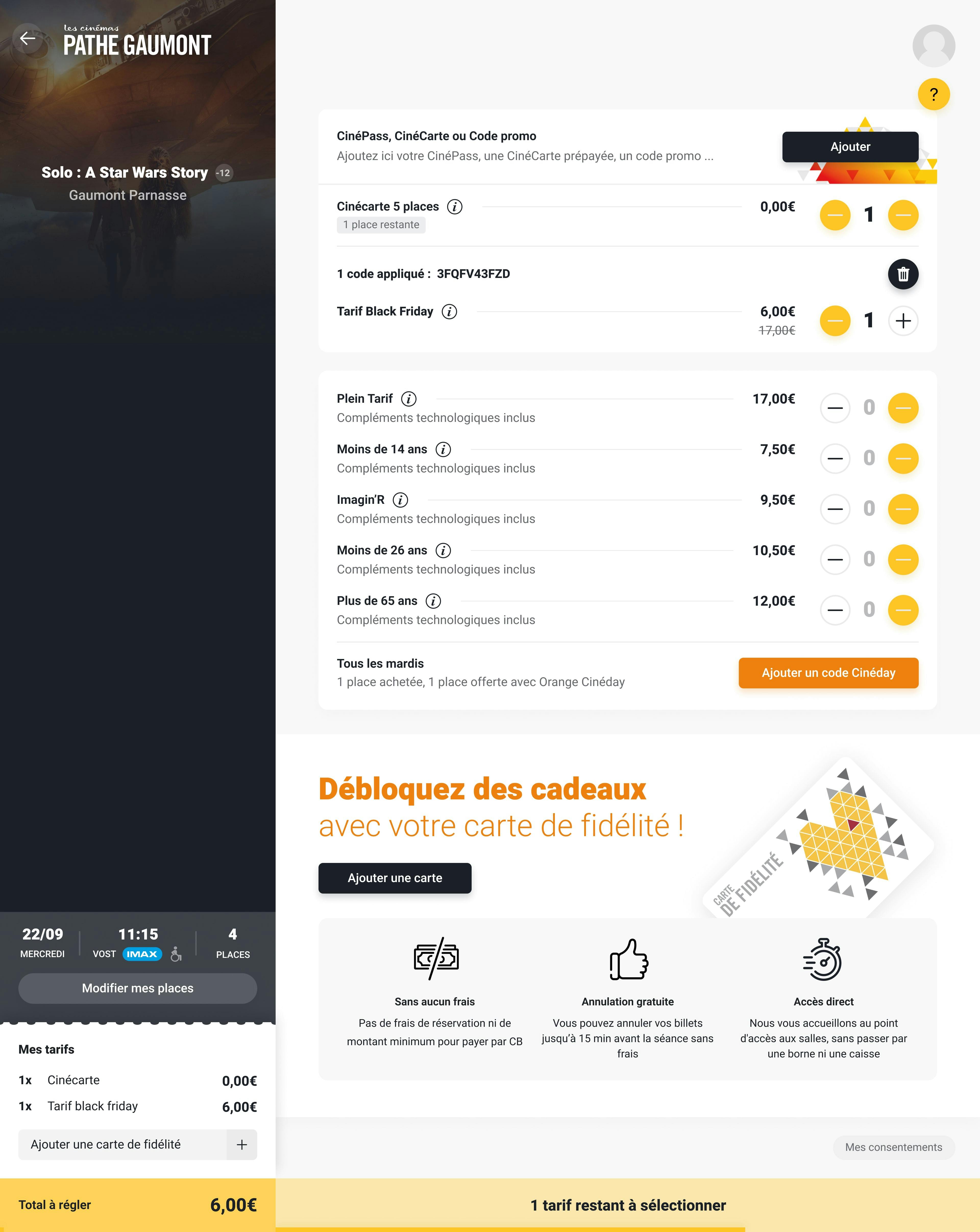 Tunnel d'achat - Optimisations UX/UI