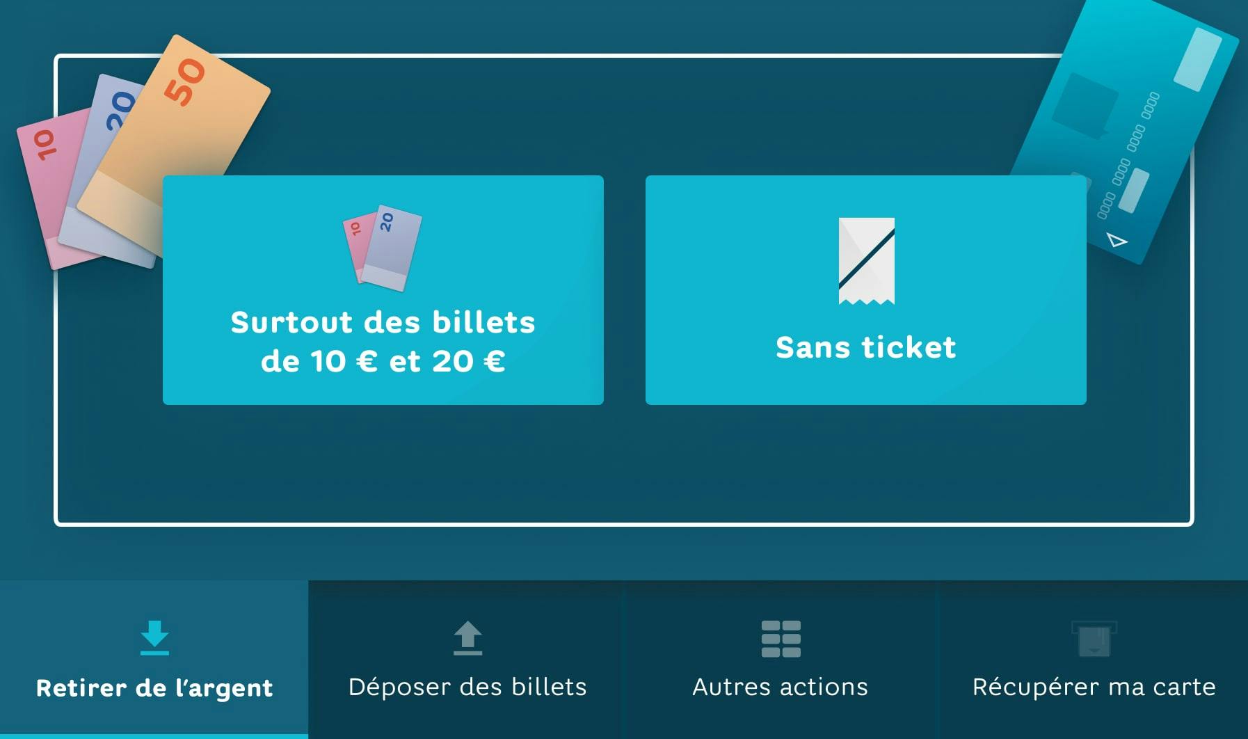 Expérience client -  Distributeurs automatique de billets 