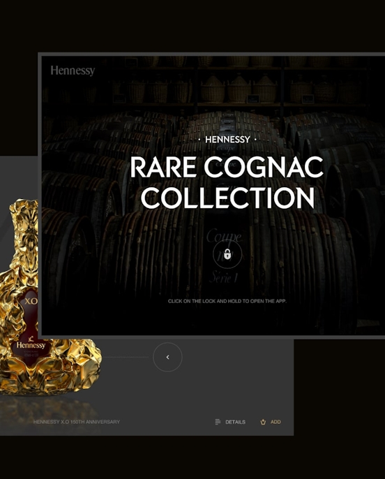 Hennessy — Création d'une application catalogue pour présenter et vendre toutes les éditions rares Hennessy illustration