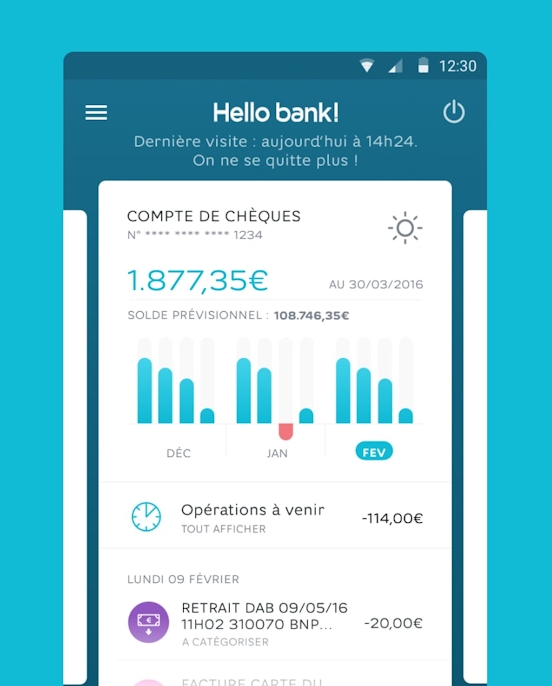 BNP Paribas & Hello Bank! — Expérience client - Refonte Hello bank! sur iOS & Android illustration