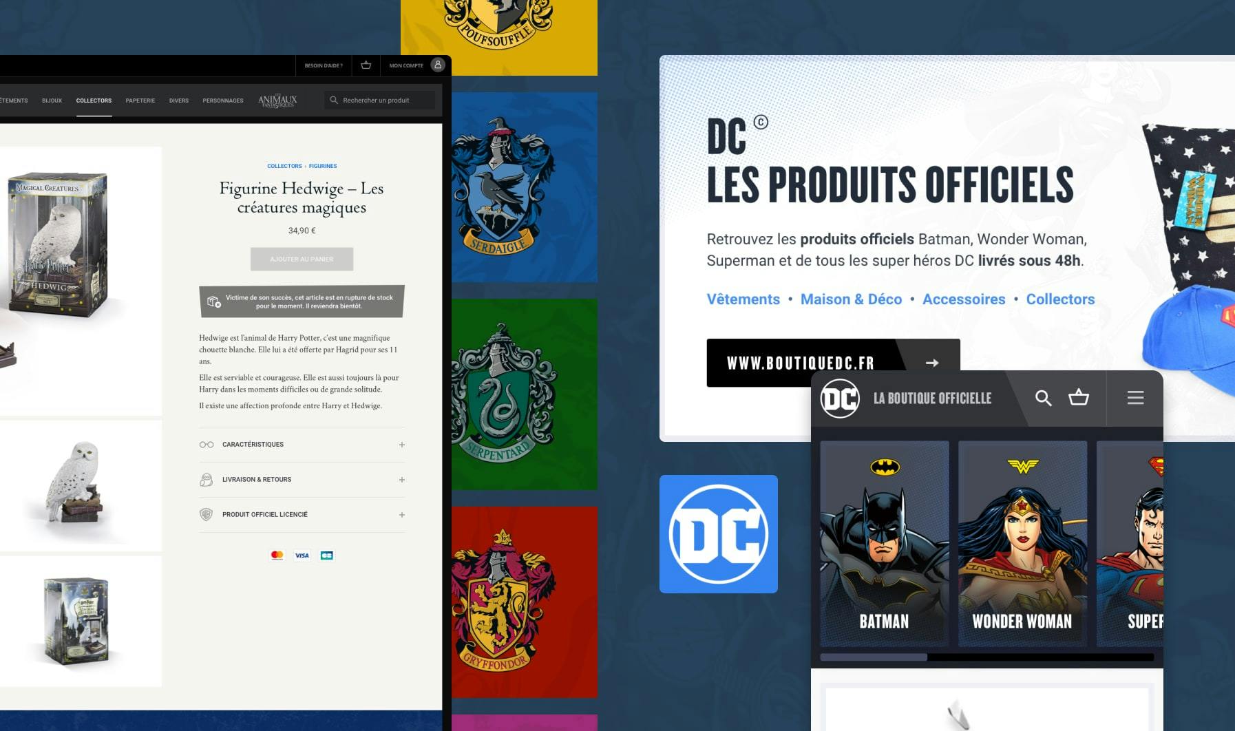 Design of the marketplace for WW & DC products