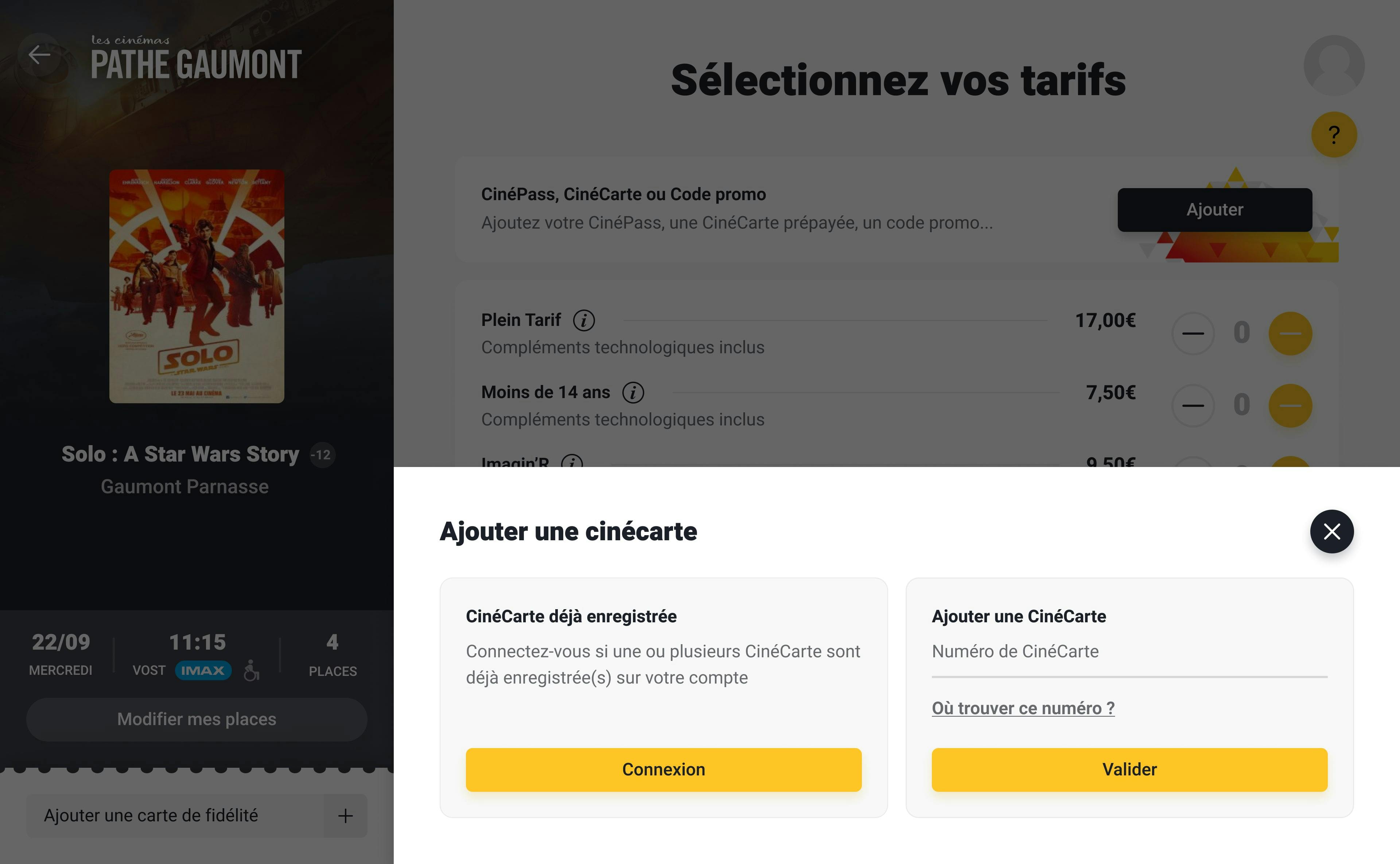 Tunnel d'achat - Optimisations UX/UI