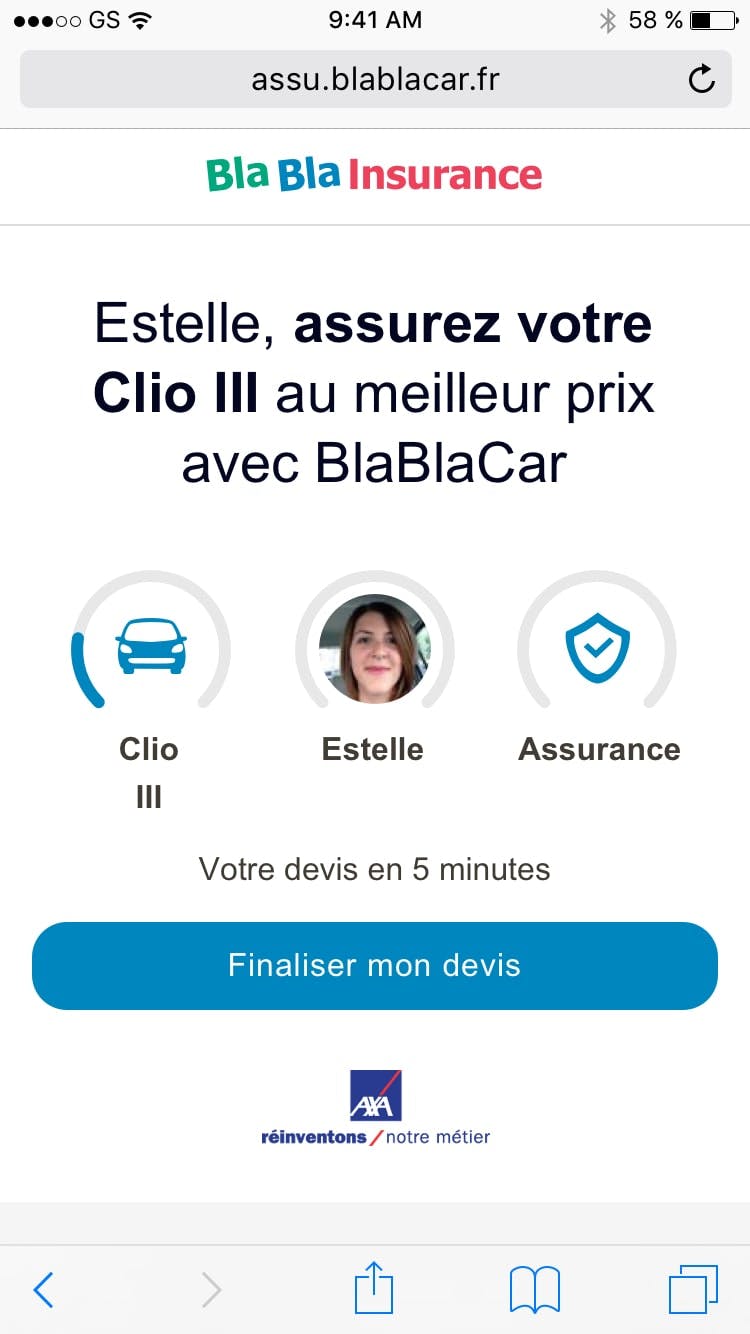 Refonte du parcours de souscription BlaBlaSure