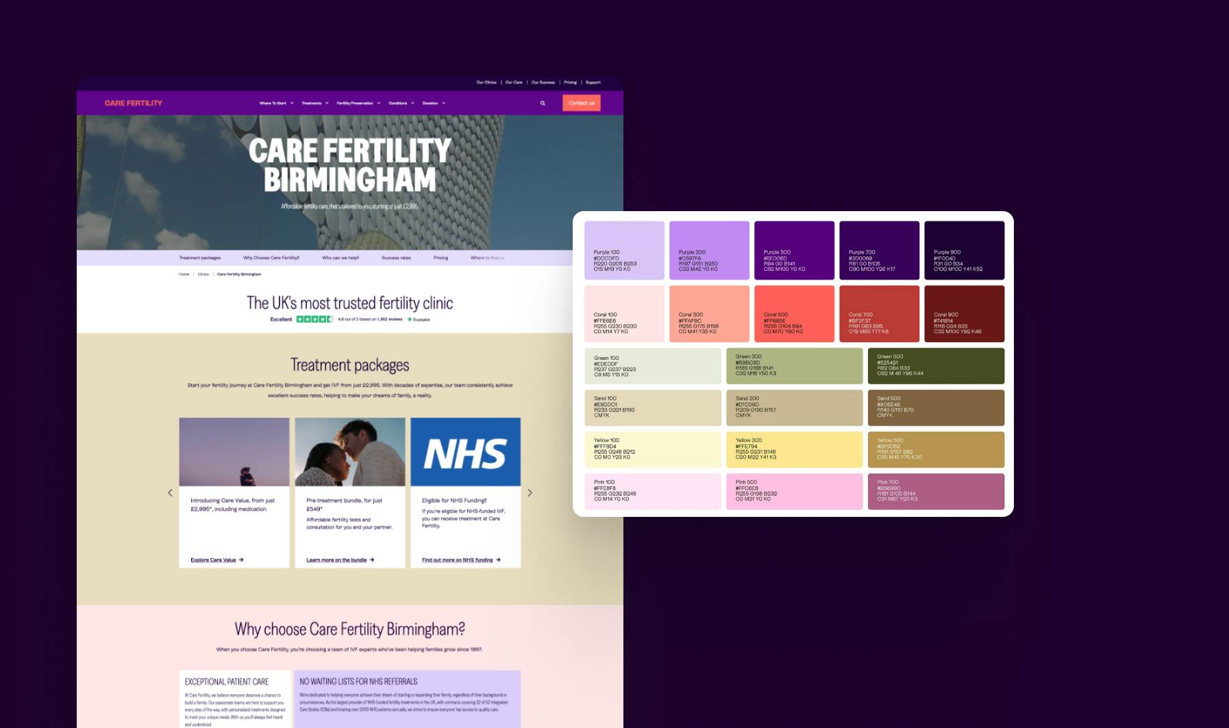 Template de landing page Hubspot