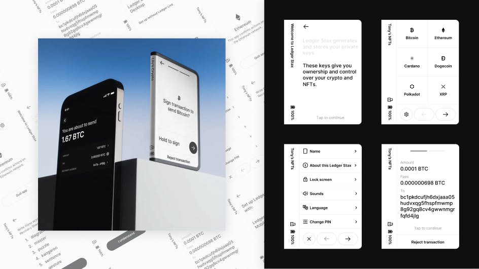 Ledger Stax's interfaces and user experience