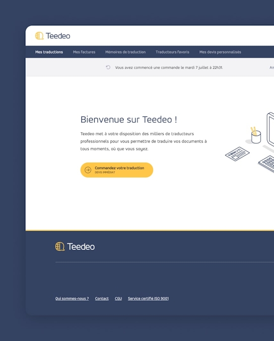 Teedeo — Création du service illustration
