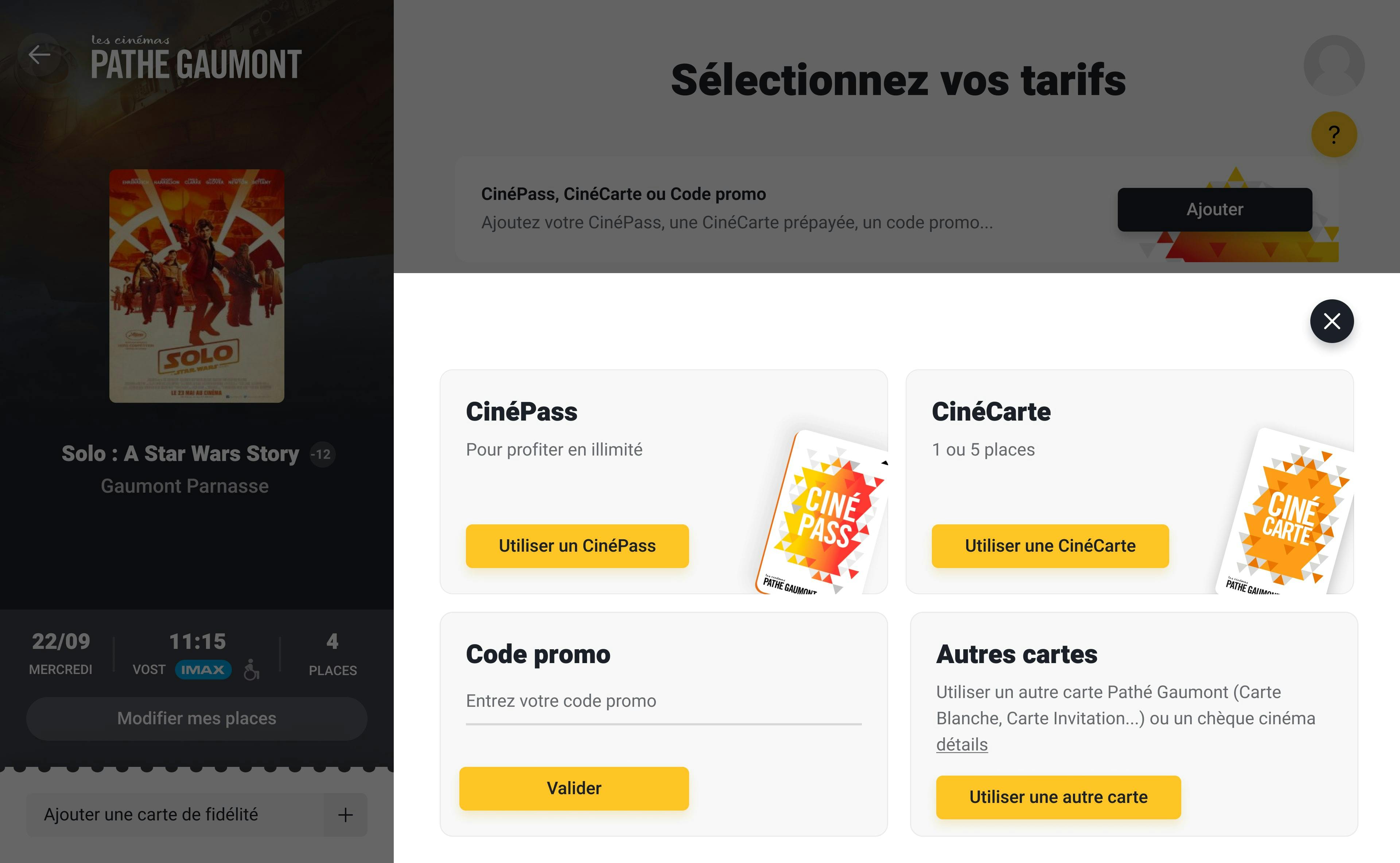 Tunnel d'achat - Optimisations UX/UI