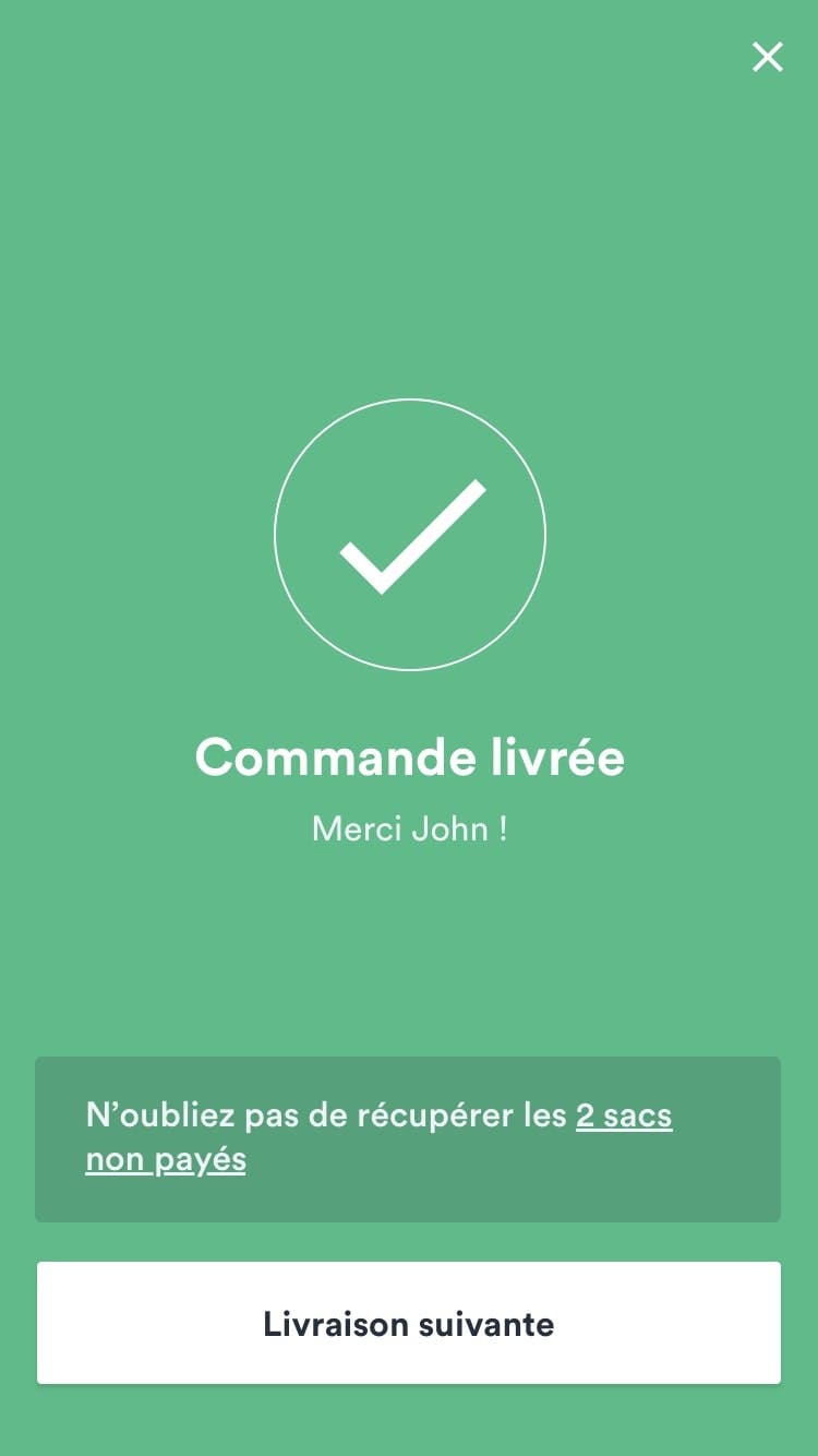 Apollo - App livreurs - Améliorations UX