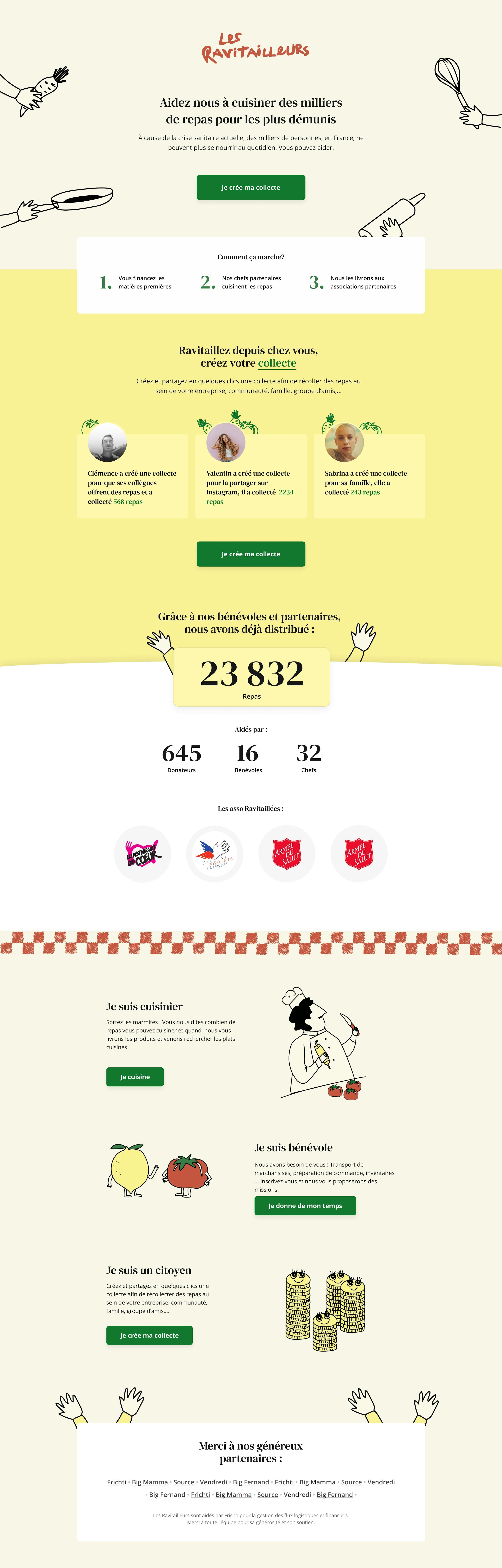 Création du site et du système de collecte