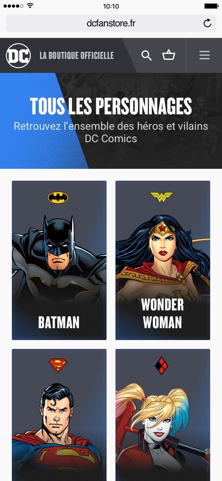 Design of the marketplace for WW & DC products