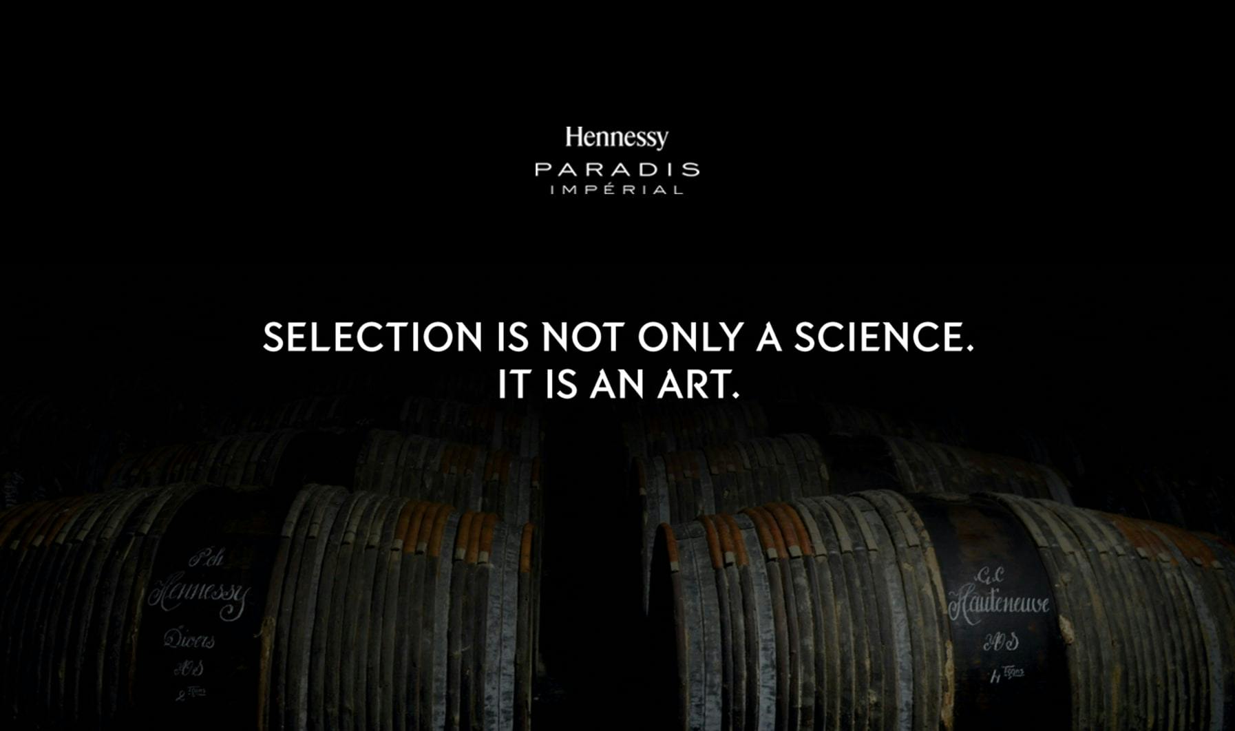 Design of site Hennessy Paradis Impérial website