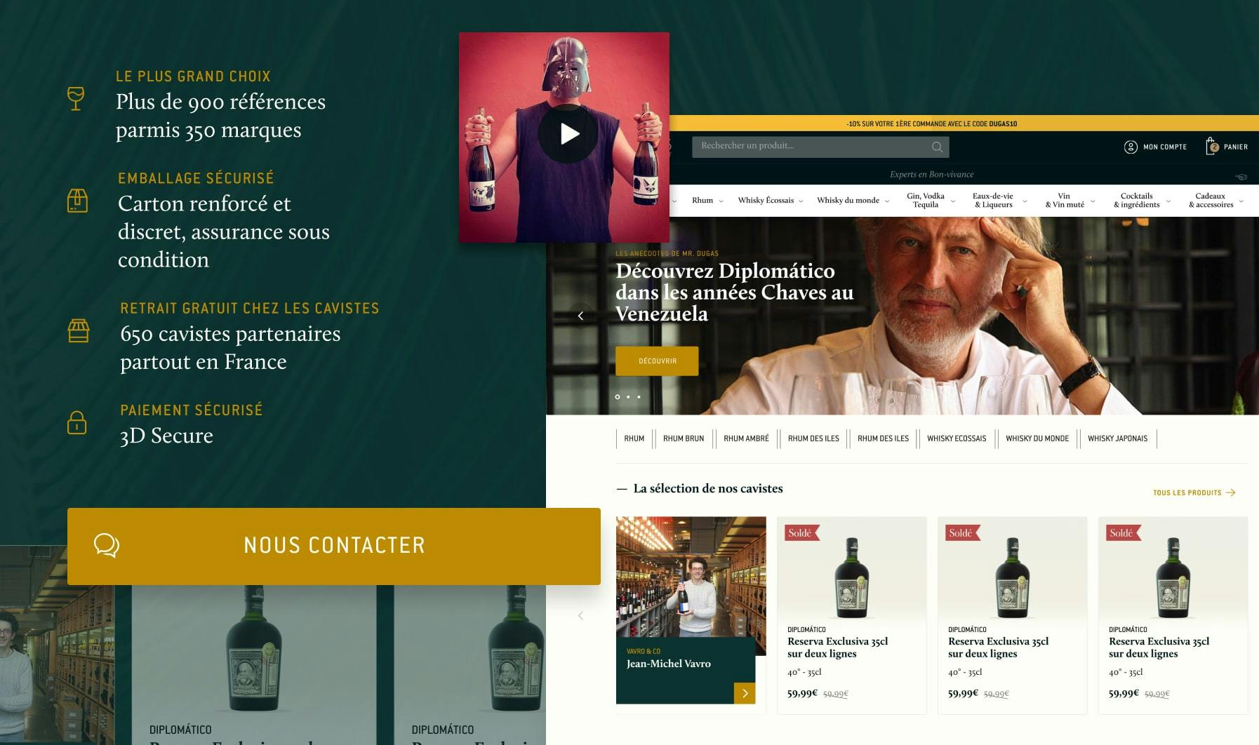 Design of e-commerce website