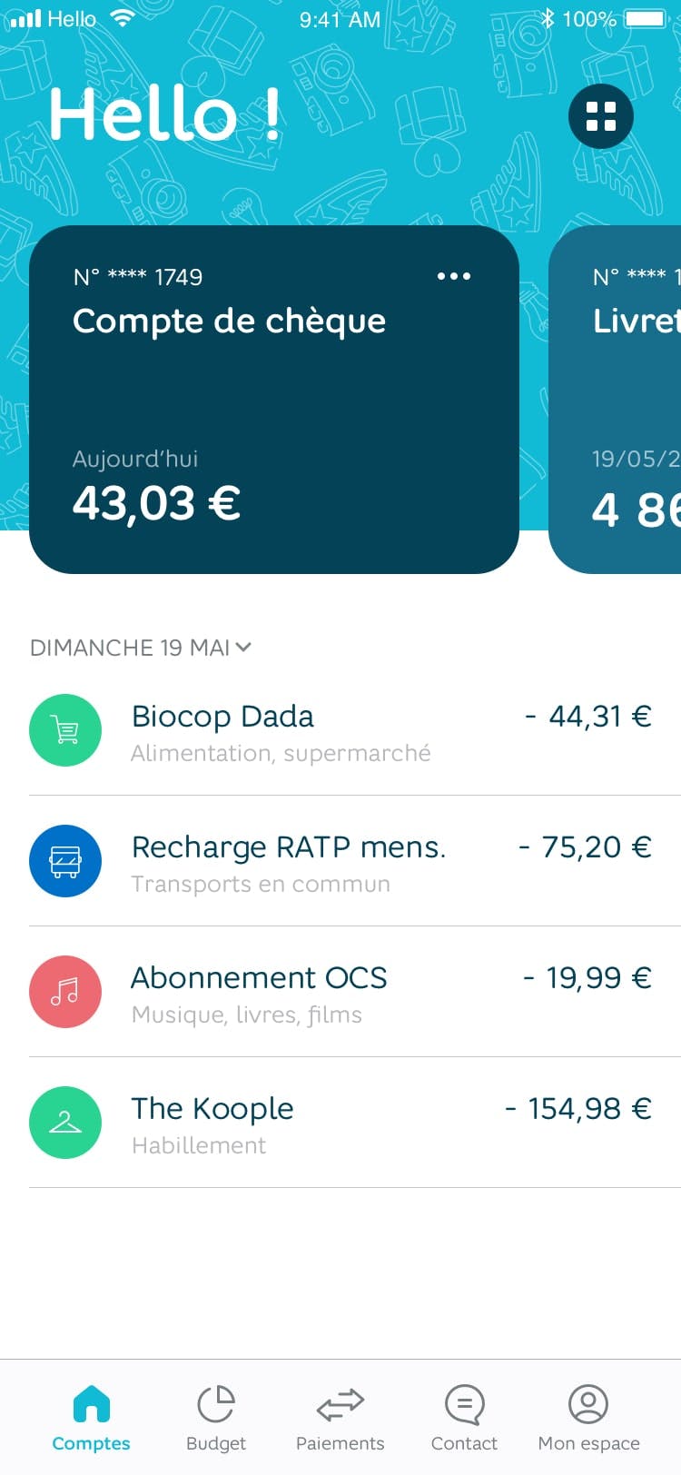 Expérience client - Opérations & solde en temps réel