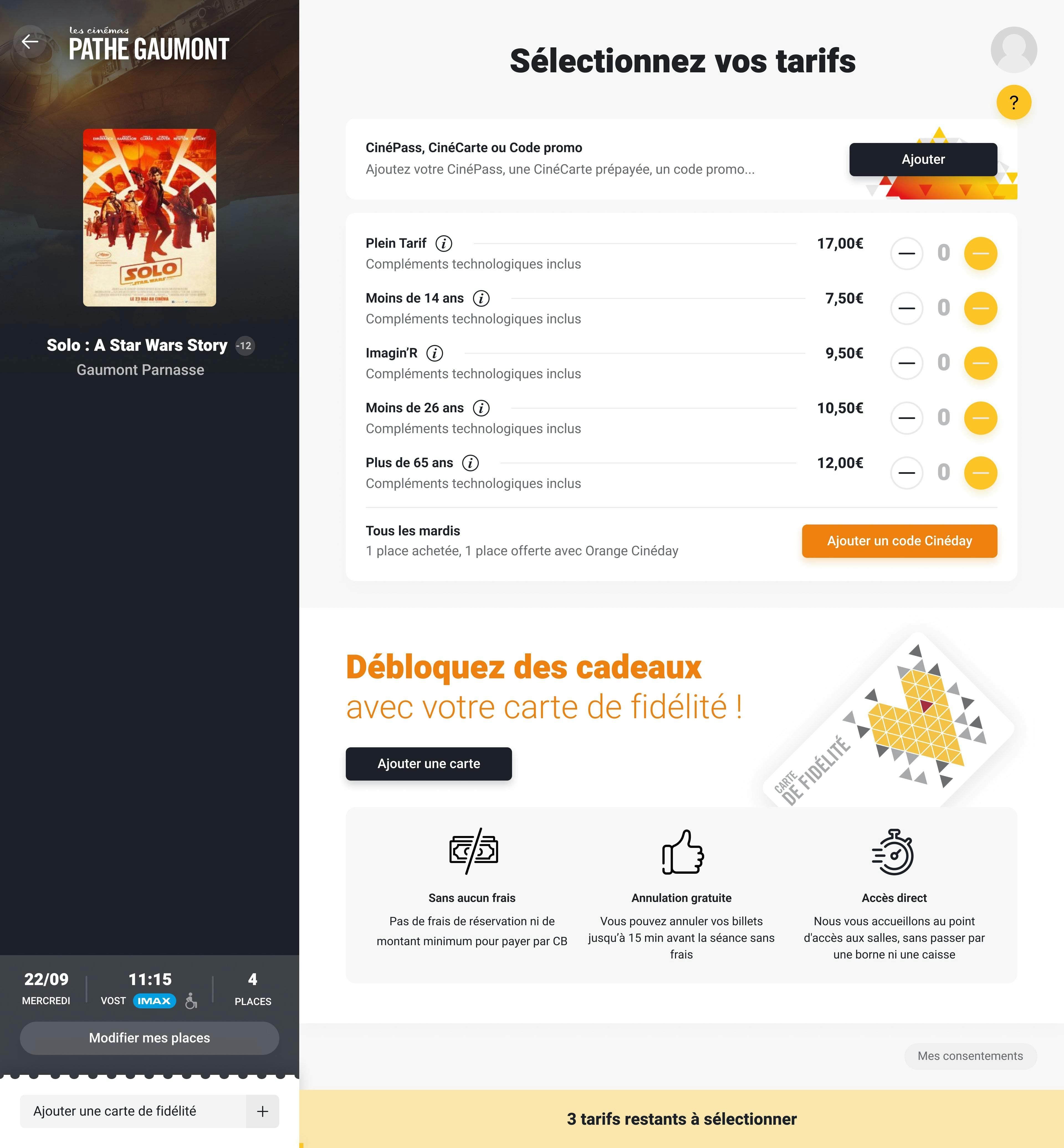 Tunnel d'achat - Optimisations UX/UI