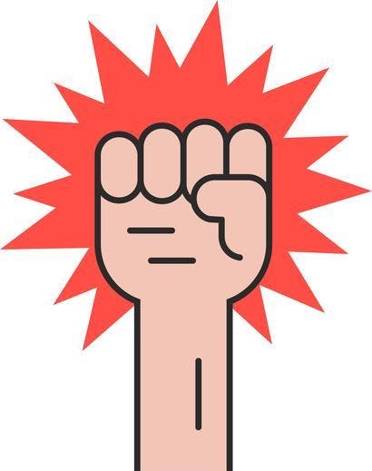 Graphic of a fist