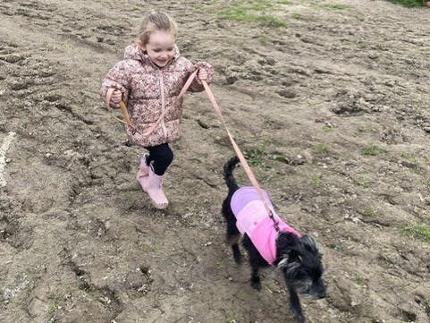 With my friend in foster