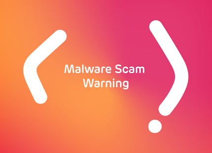 Southern Phone logo with custom text saying malware scam warning