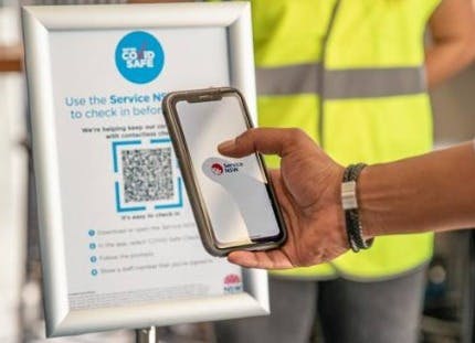 Scanning a QR code with a phone