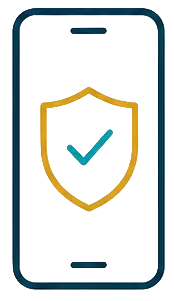 Cell Phone Protection Icon