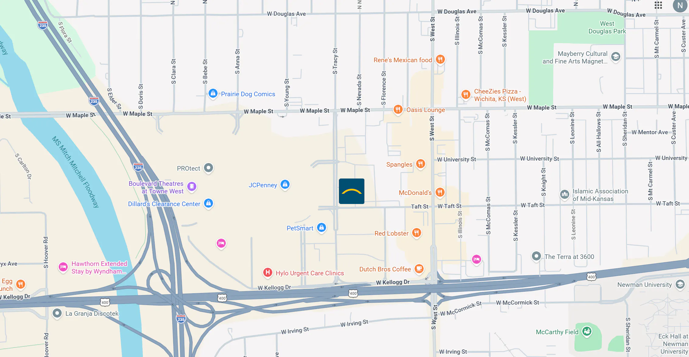 Google map image of Towne West location