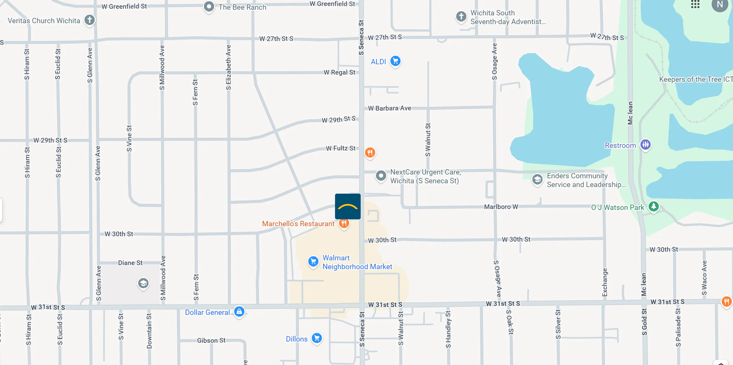 Google maps image of south seneca location