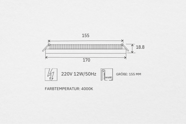 Beleuchtung für Spanndecken 22