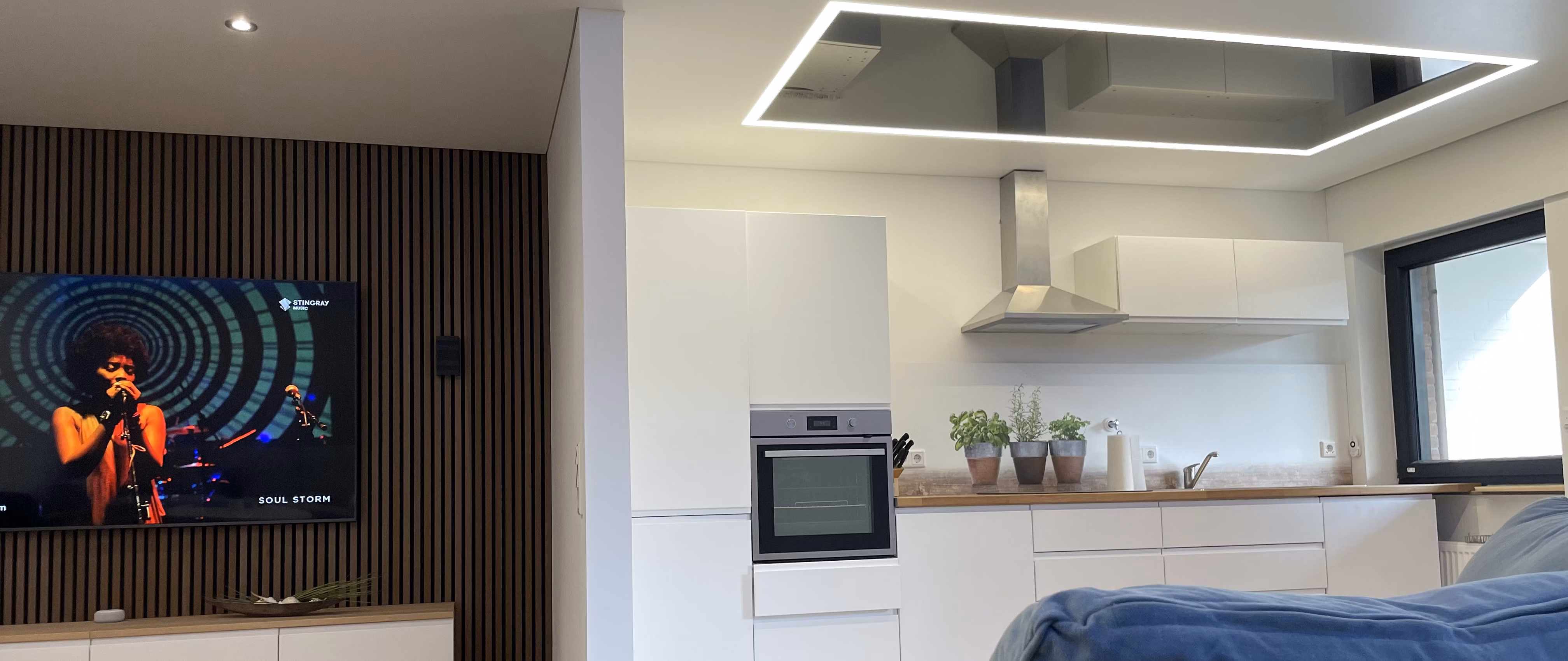 Lackspanndecke in einer Küche -  Lackspanndecken - Spanndecken Markowski GmbH