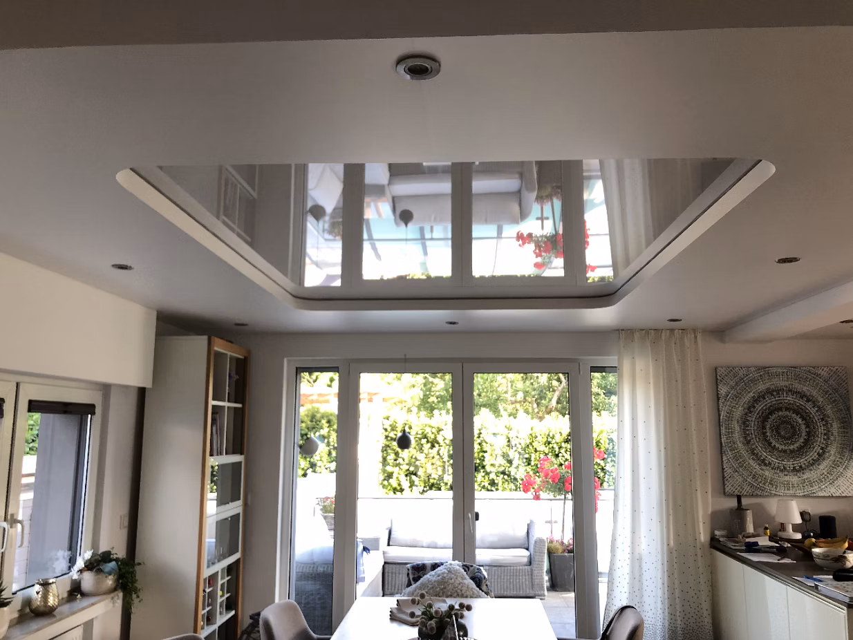 Indirekte Beleuchtung an einer Spanndecke in einer Küche - - Licht - Spanndecken Markowski GmbH