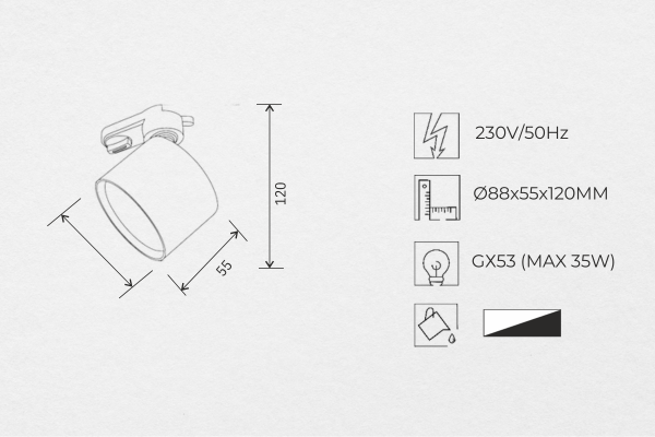 Beleuchtung für Spanndecken 10