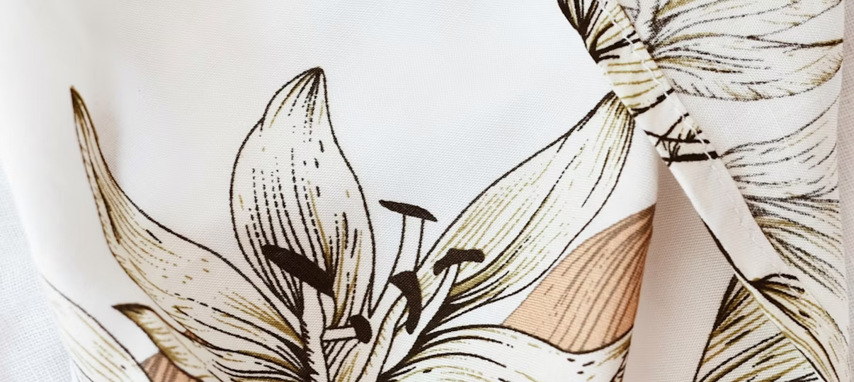 Blumenmuster Gewebedecke - Spanndecken Markowski GmbH