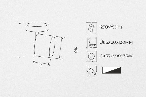 Beleuchtung für Spanndecken 18