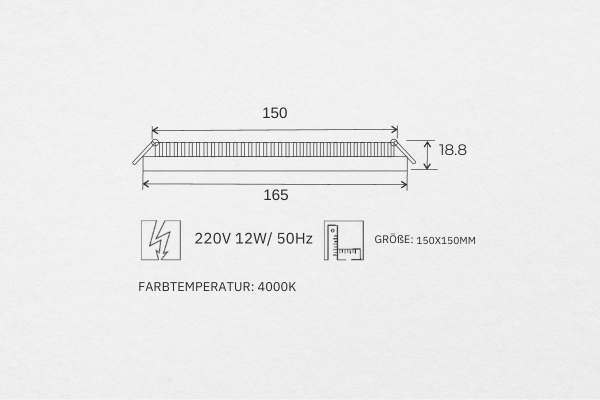 Beleuchtung für Spanndecken 26