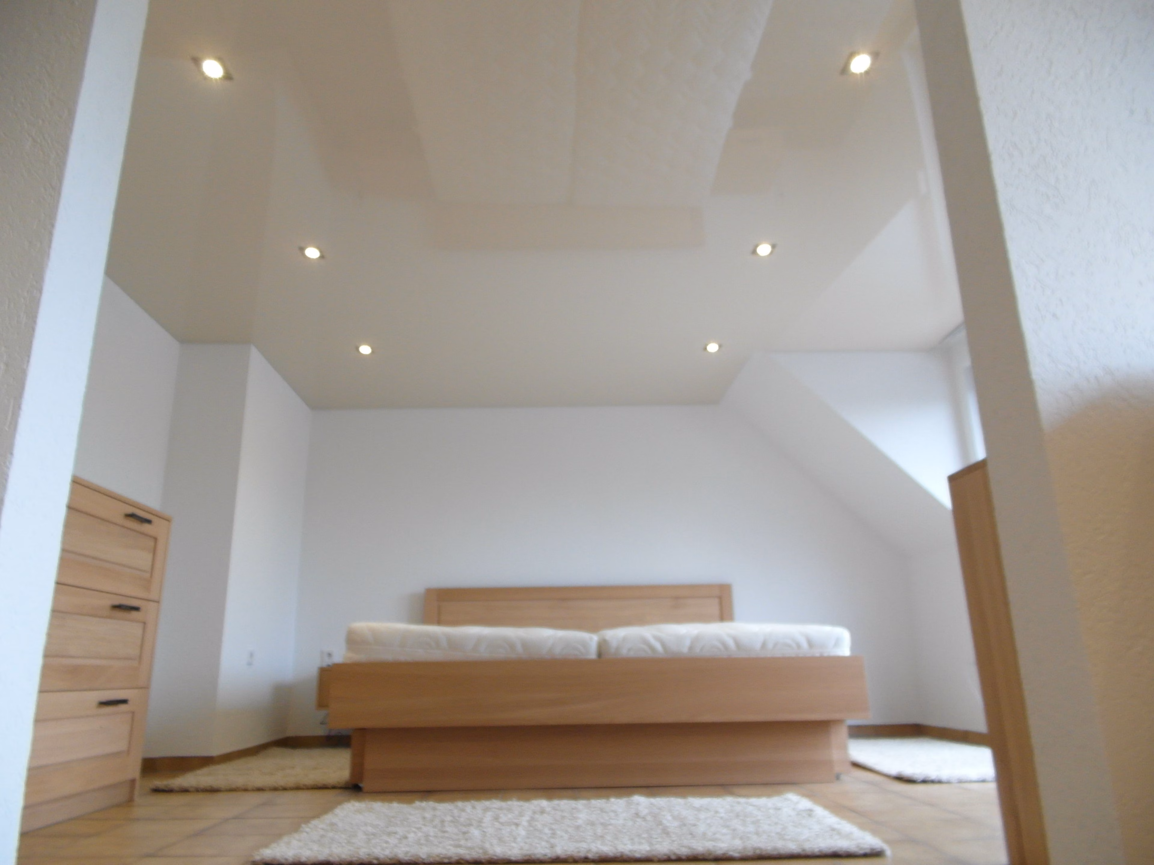 LED-Einbaustrahler in einem Schlafzimmer - - Licht - Spanndecken Markowski GmbH