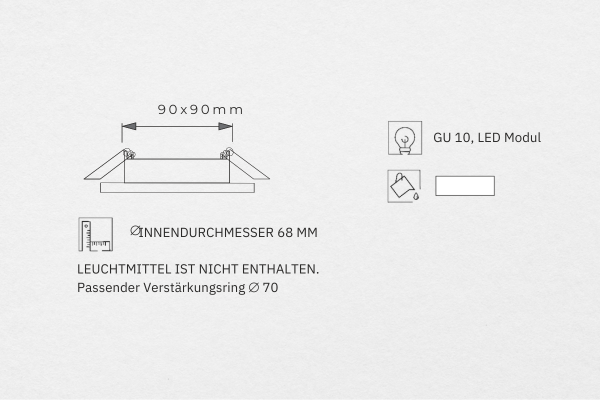 Einbaustrahler für Spanndecken_4