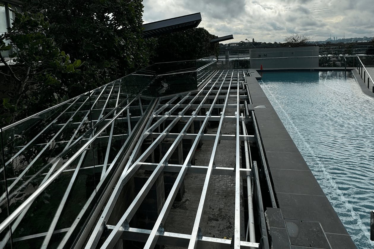 aluminium decking frame