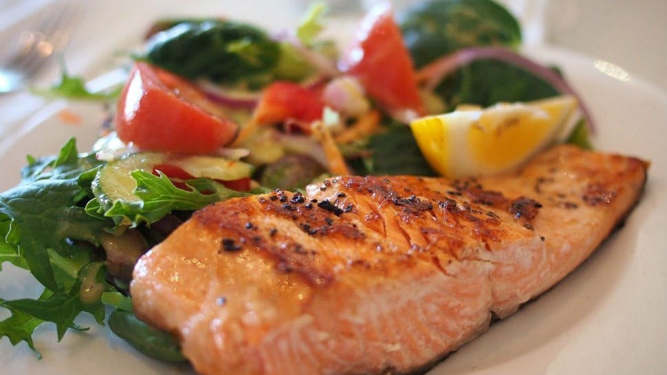 Mittagessen Meal Prep Lachs
