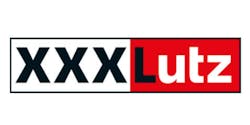 Schwarz-weiß-rotes XXXLutz Logo auf weißem Grund