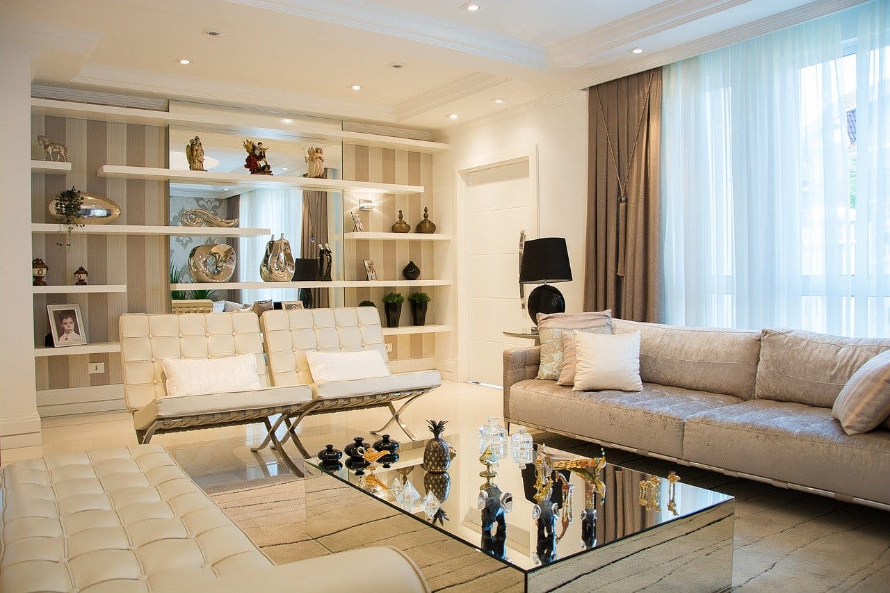 schön eingerichtetes Wohnzimmer