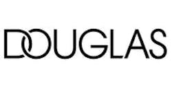 Douglas Logo Schwarze Douglas Schrift auf weißem Hintergrund