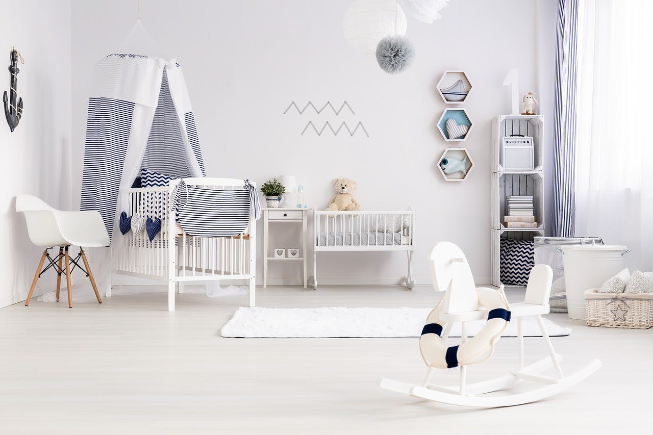 OTTO_AT_Möbel Modernes Kinderzimmer in den Farben Blau und Weiß