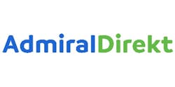 AdmiralDirekt Logo Blau-grünes Logo von AdmiralDirekt auf weißem Hintergrund