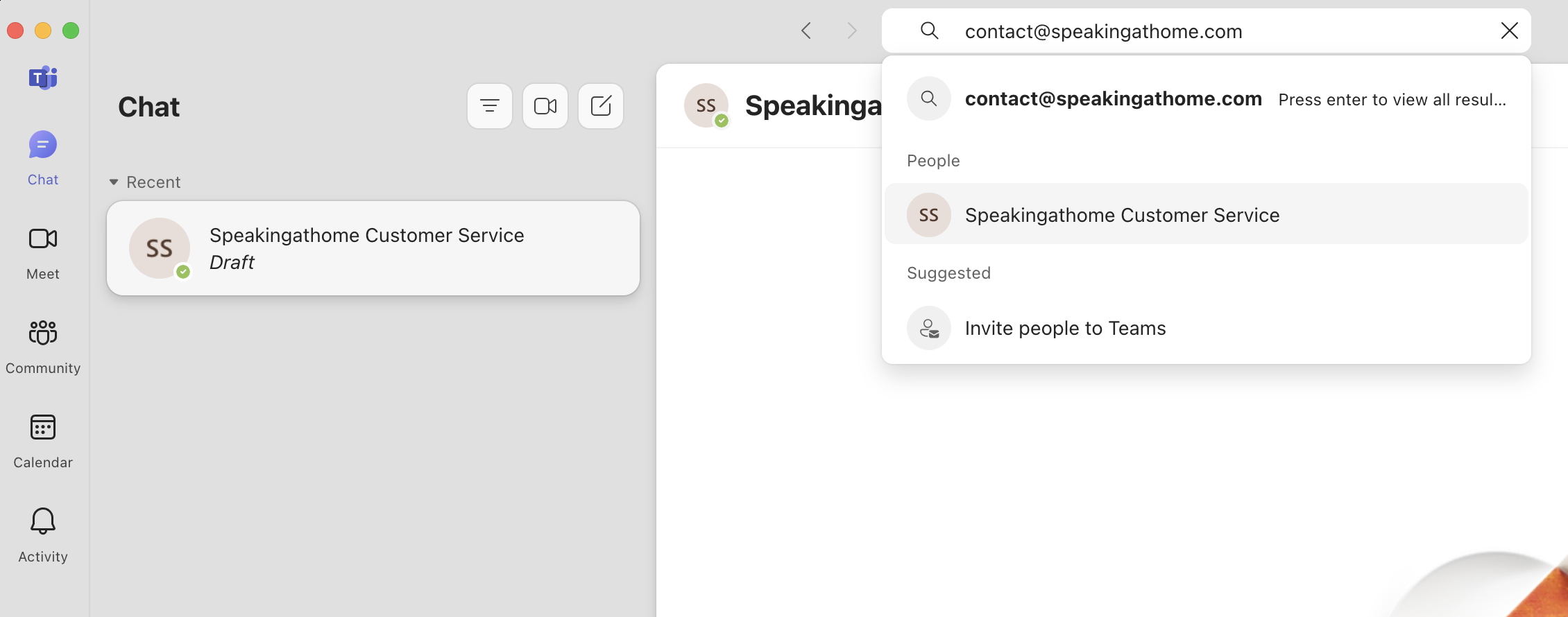 Come cercare i contatti in Microsoft Teams