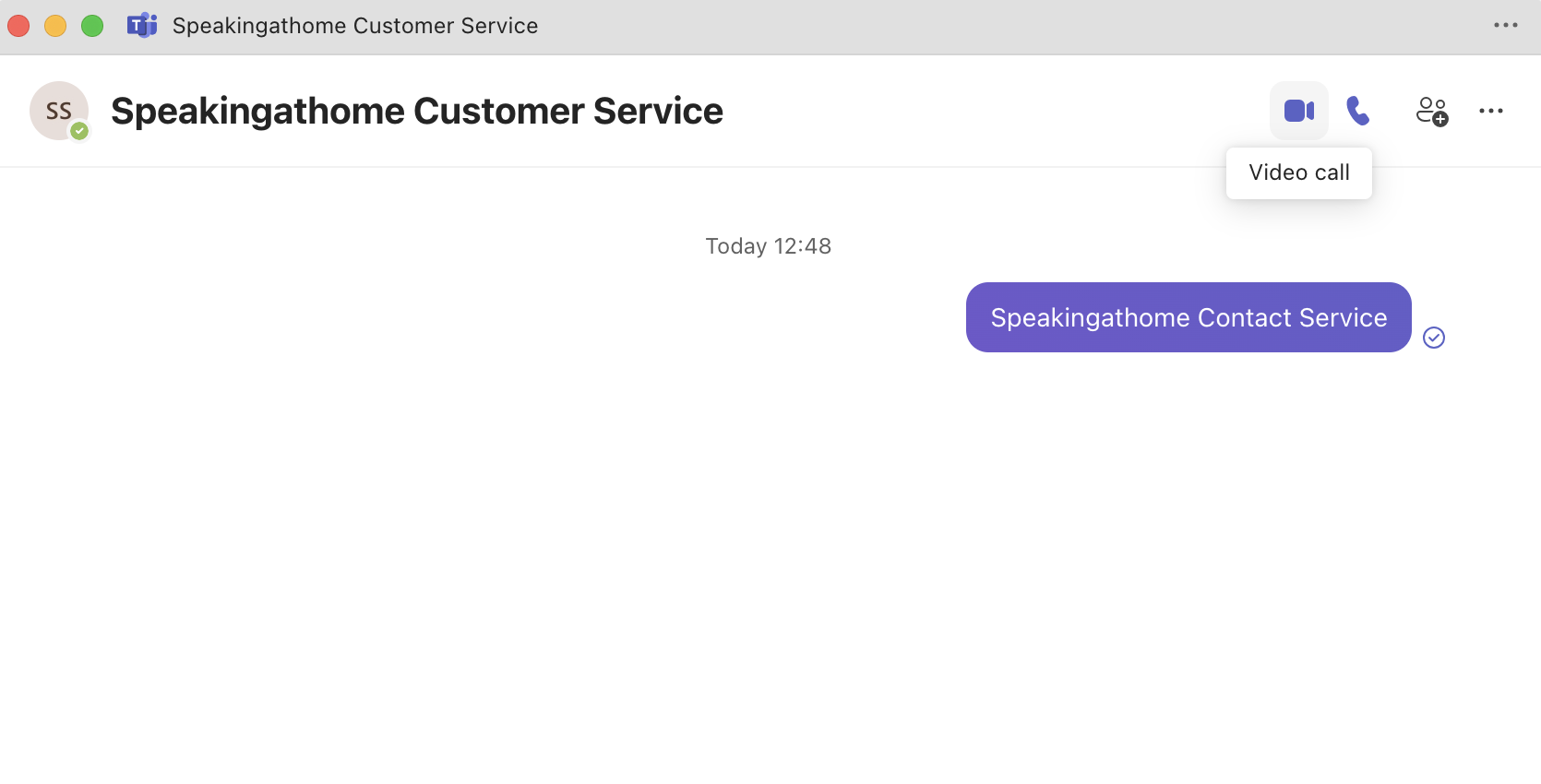 Come avviare una chiamata dalla chat in Microsoft Teams