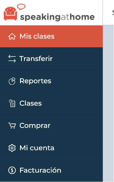 Menú web empresas Speakingathome