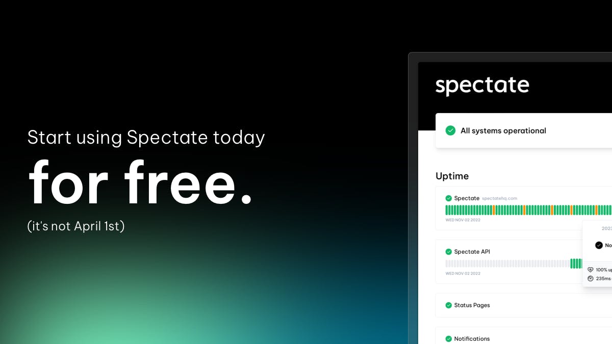Start using Spectate today for free.