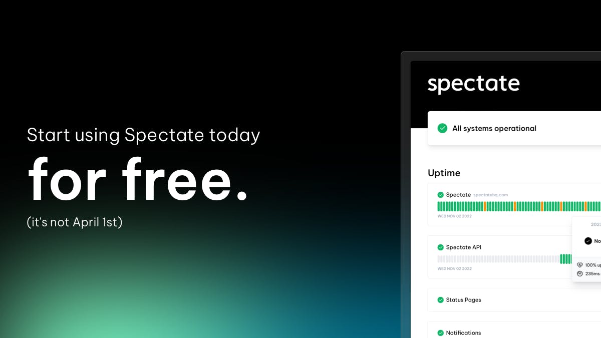 Start using Spectate today for free.