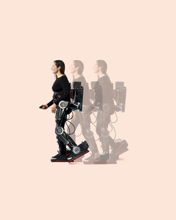 Chloë Angus with XoMotion Exoskeleton / Human in Motion Robotics / Vancouver / British Columbia / 2025