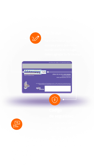 Tarjeta Visa Spin by Oxxo