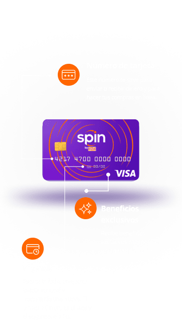 Tarjeta Visa Spin by Oxxo