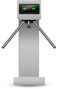 ícono de torniquetes del Metrobús
